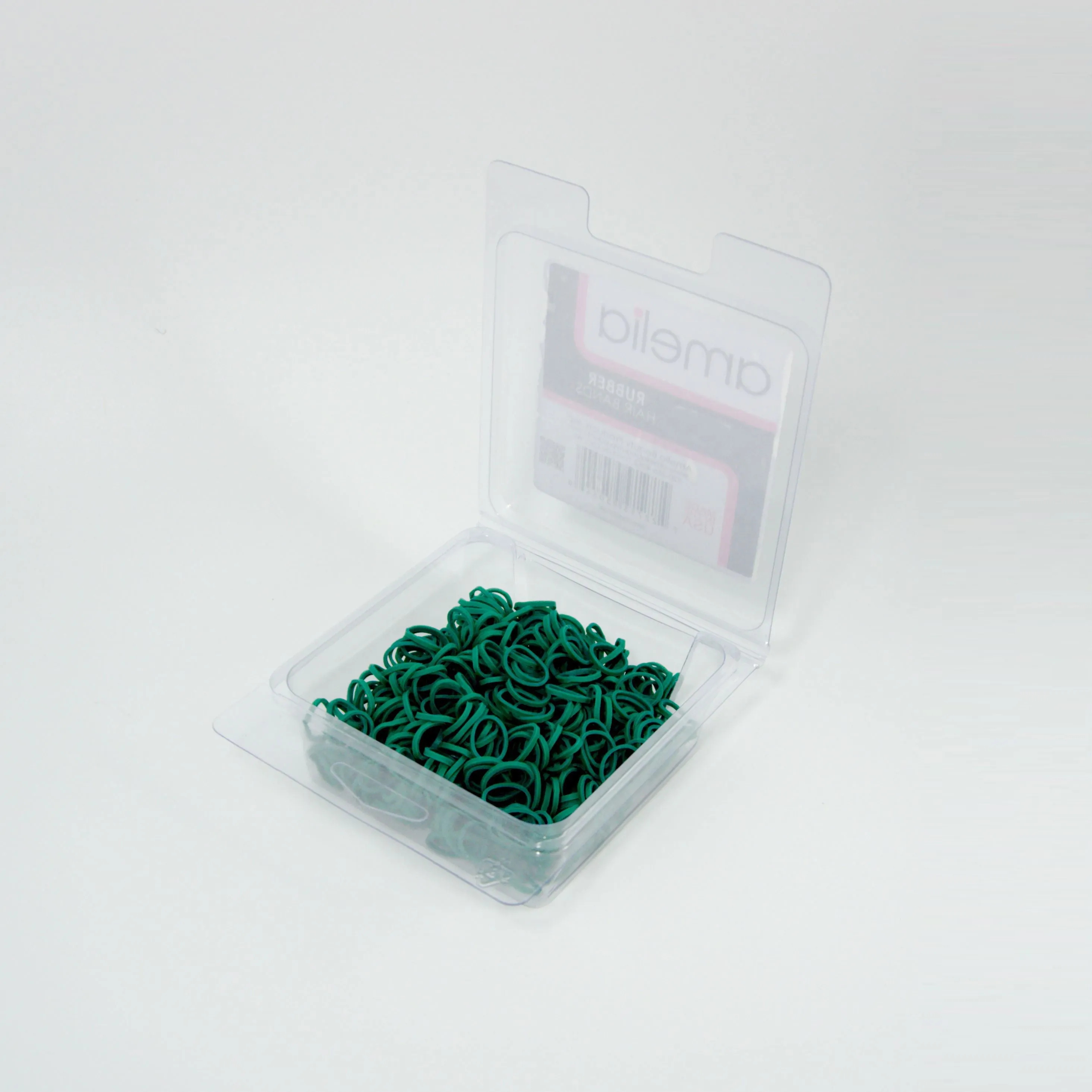 Amelia Beauty | 1/2in, Green, Elastic Rubber Band Pony Tail Holders | Made in USA, Ideal for Ponytails, Braids, Twists, Dreadlocks, Styling Accessories for Women, Men and Girls | 500 Pack